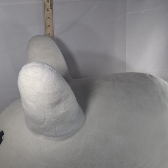 RARE 24" Happy Labbit Frank Kozik x KidRobot Rabbit Bunny Mustache Plush White - Picture 4 of 14